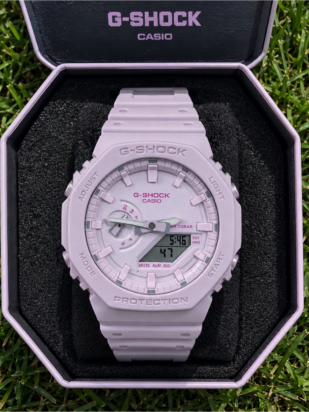 Casio G-SHOCK Lilac/Pastel Pink Resin Sport Watch